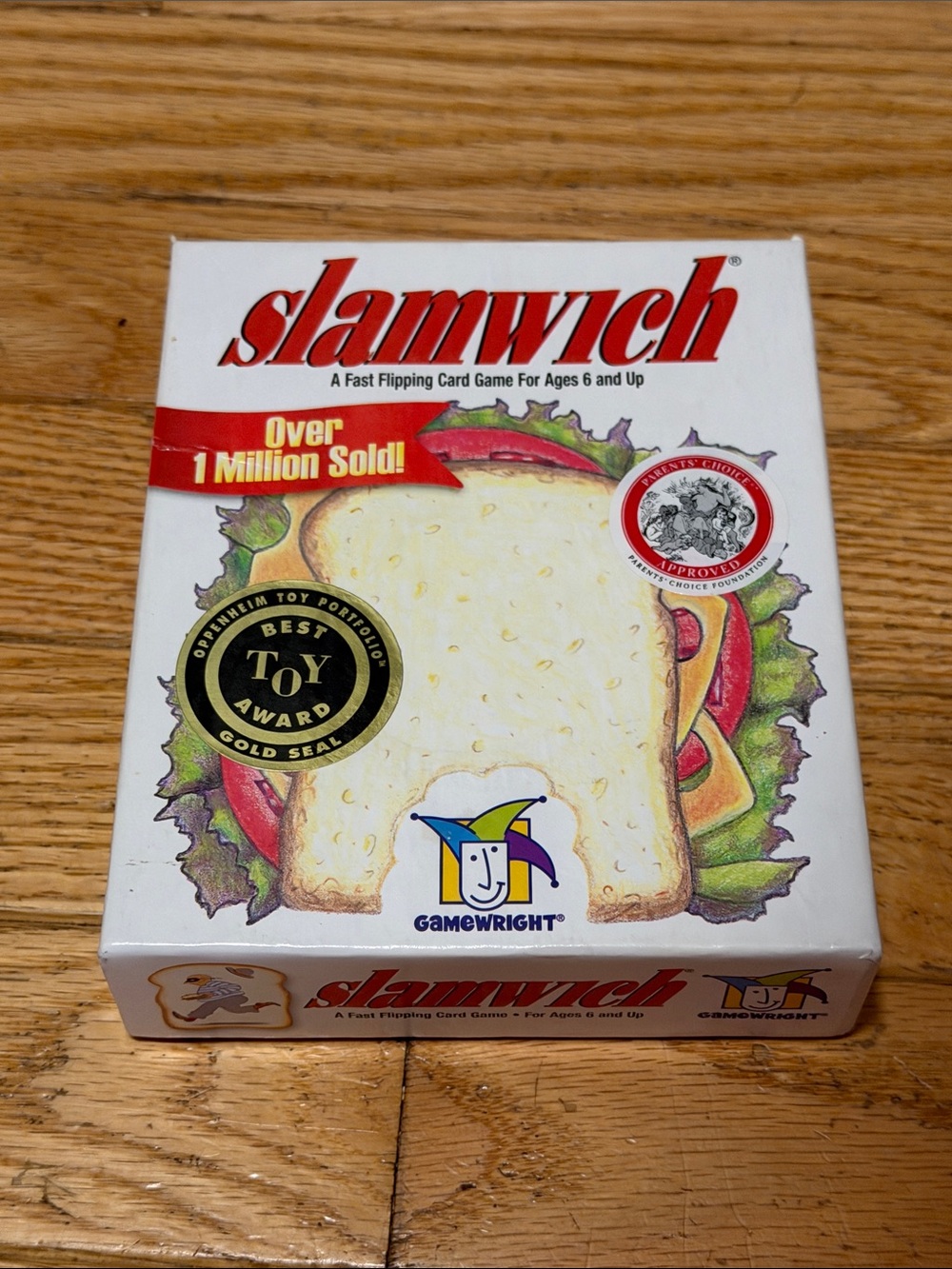 Gamewright Slamwich Card Game - White Box with Colorful Sandwich Artwork